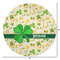 St. Patrick's Day Round Area Rug - Size