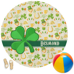 St. Patrick's Day Round Beach Towel (Personalized)