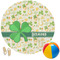 St. Patrick's Day Round Beach Towel (Personalized)