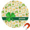 St. Patrick's Day Round Car Magnet