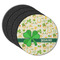 St. Patrick's Day Round Rubber Backed Coasters - Set of 4 (Personalized)