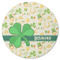 St. Patrick's Day Round Coaster Rubber Back - Single