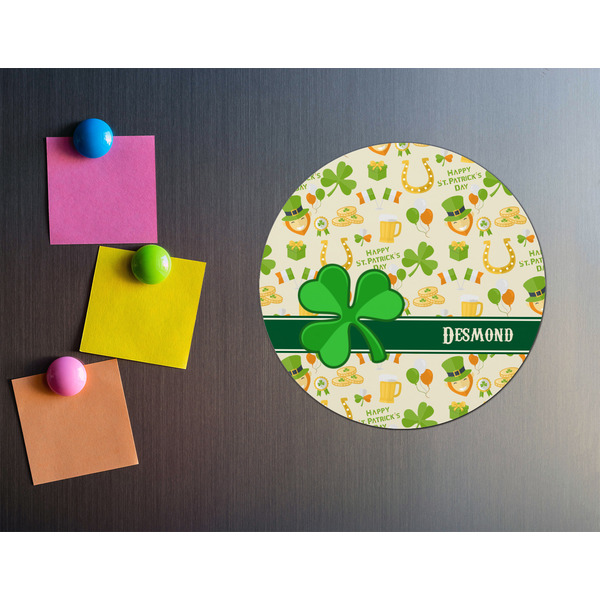St. Patrick's Day Round Fridge Magnet - LIFESTYLE