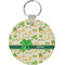 St. Patrick's Day Round Plastic Keychain (Personalized)