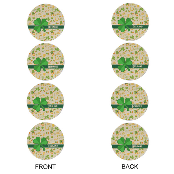 St. Patrick's Day Round Linen Placemats - APPROVAL Set of 4 (double sided)