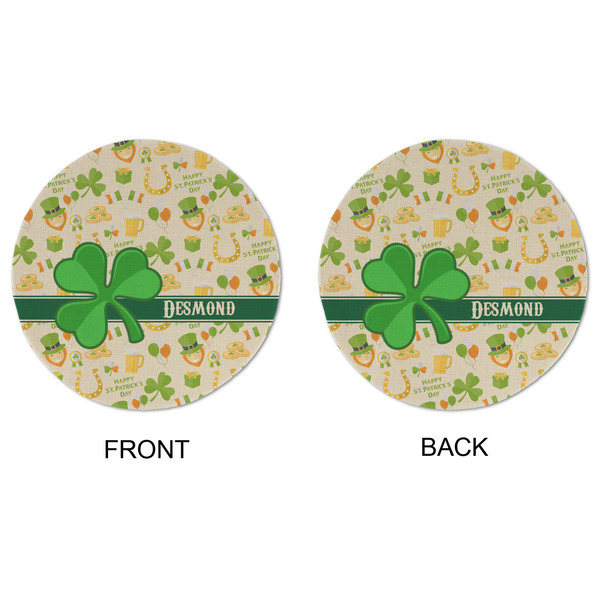 St. Patrick's Day Round Linen Placemats - APPROVAL (double sided)