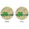 St. Patrick's Day Round Linen Placemats - APPROVAL (double sided)