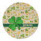 St. Patrick's Day Round Linen Placemats - FRONT (Double Sided)