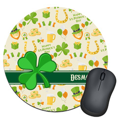 St. Patrick's Day Round Mouse Pad (Personalized)