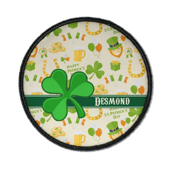 Custom St. Patrick's Day Iron On Round Patch w/ Name or Text