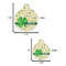 St. Patrick's Day Round Pet ID Tag - Large - Comparison Scale