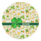 St. Patrick's Day Round Stone Trivet - Front View