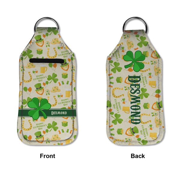 St. Patrick's Day Sanitizer Holder Keychain - Large APPROVAL (Flat)