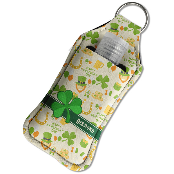 St. Patrick's Day Sanitizer Holder Keychain - Large in Case