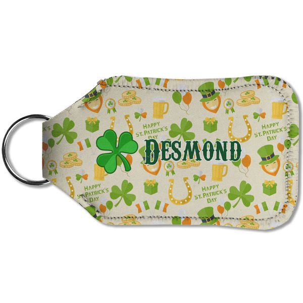 St. Patrick's Day Sanitizer Holder Keychain - Small (Back)