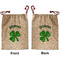 St. Patrick's Day Santa Bag - Front and Back