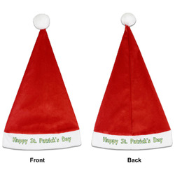St. Patrick's Day Santa Hat - Front & Back (Personalized)