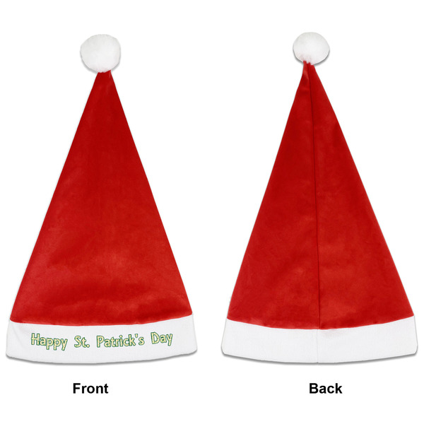 St. Patrick's Day Santa Hats - Front and Back (Single Print) APPROVAL