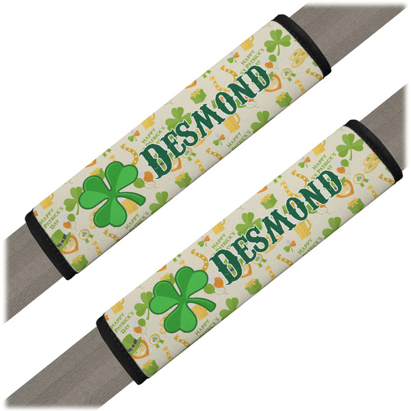 Custom St. Patrick's Day Seat Belt Covers (Set of 2) (Personalized)