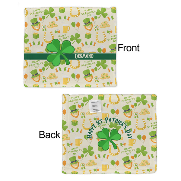 St. Patrick's Day Security Blanket - Front & Back View