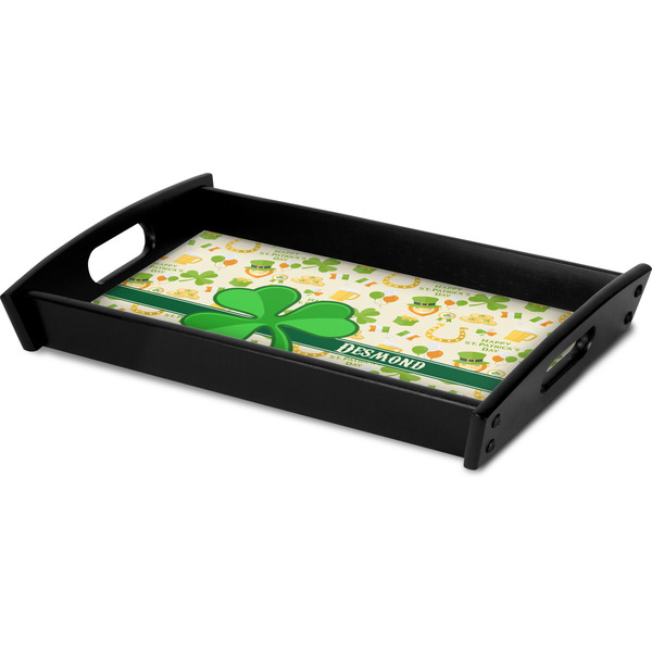 St. Patrick's Day Serving Tray Black - Corner