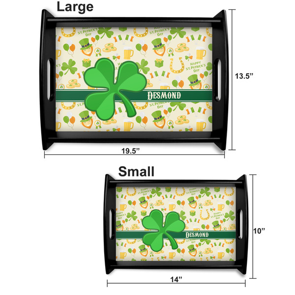 St. Patrick's Day Serving Tray Black Sizes