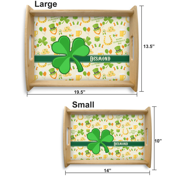 St. Patrick's Day Serving Tray Wood Sizes