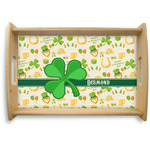 St. Patrick's Day Natural Wooden Tray - Small (Personalized)