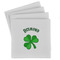 St. Patrick's Day Set of 4 Sandstone Coasters - Front View