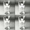 St. Patrick's Day Set of Four Engraved Beer Glasses - Individual View