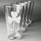 St. Patrick's Day Set of Four Engraved Pint Glasses - Set View