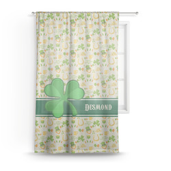 St. Patrick's Day Sheer Curtain (Personalized)