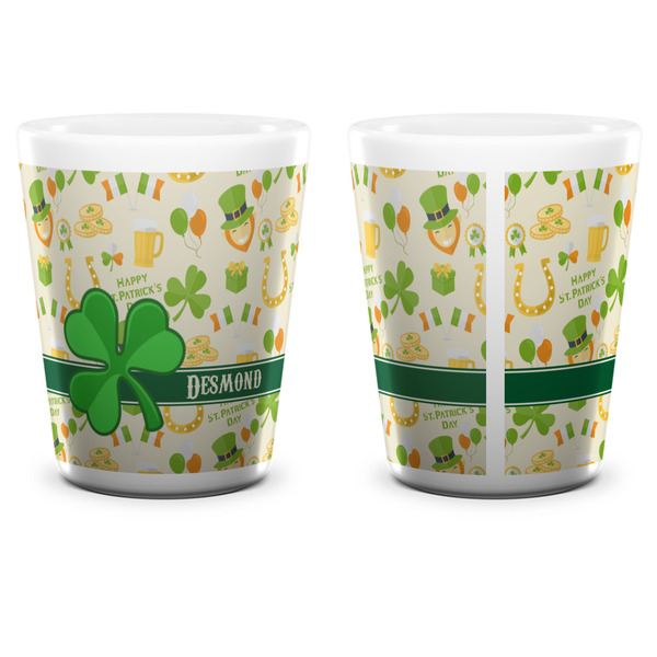 St. Patrick's Day Shot Glass - White - APPROVAL