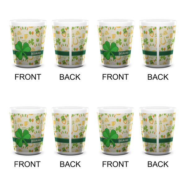 St. Patrick's Day Shot Glass - White - Set of 4 - APPROVAL