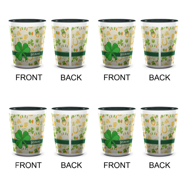 St. Patrick's Day Shot Glassess - Two Tone - Set of 4 - APPROVAL