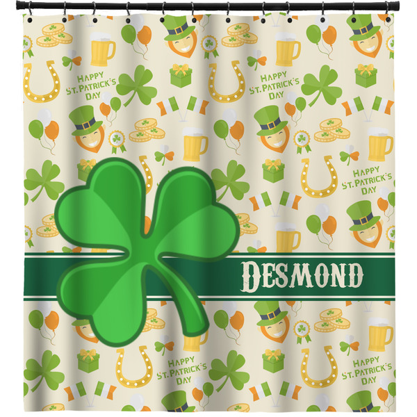 Custom St. Patrick's Day Shower Curtain - 71" x 74" (Personalized)