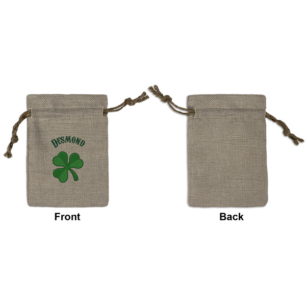 St. Patrick's Day Small Burlap Gift Bag - Front Approval