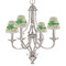 St. Patrick's Day Small Chandelier Shade - LIFESTYLE (on chandelier)