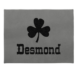 St. Patrick's Day Small Gift Box w/ Engraved Leather Lid (Personalized)