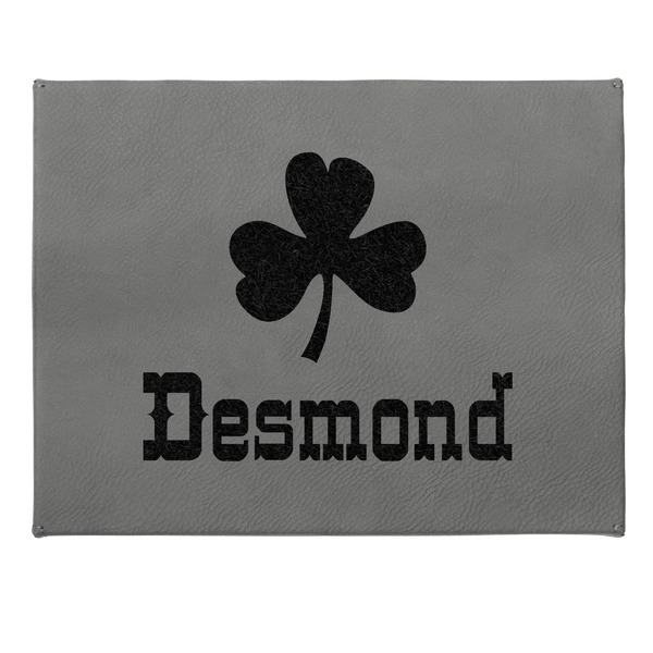 St. Patrick's Day Small Engraved Gift Box with Leather Lid - Approval