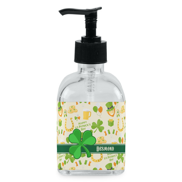 Custom St. Patrick's Day Glass Soap & Lotion Bottle - Single Bottle (Personalized)