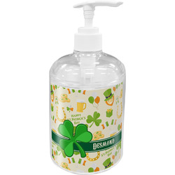 St. Patrick's Day Acrylic Soap & Lotion Bottle (Personalized)