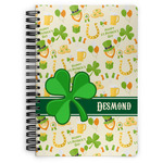 St. Patrick's Day Spiral Notebook - 7x10 w/ Name or Text