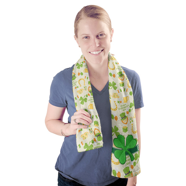 St. Patrick's Day Sport Towel - Exercise use - Model