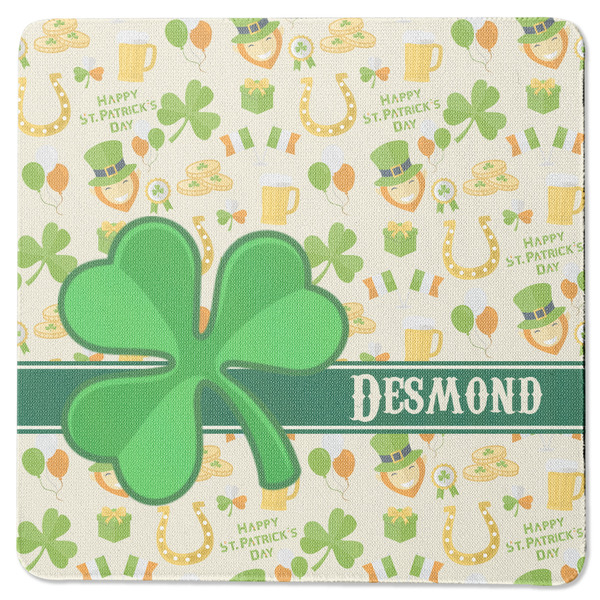 St. Patrick's Day Square Coaster Rubber Back - Single