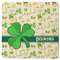 St. Patrick's Day Square Rubber Backed Coaster (Personalized)