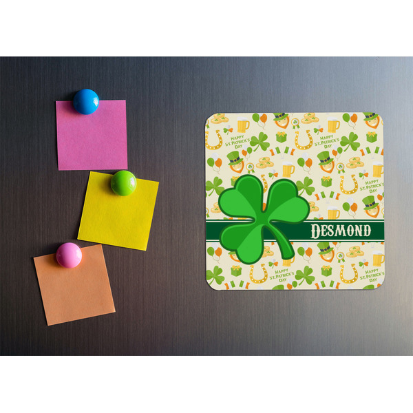 St. Patrick's Day Square Fridge Magnet - LIFESTYLE