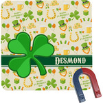 St. Patrick's Day Square Fridge Magnet (Personalized)