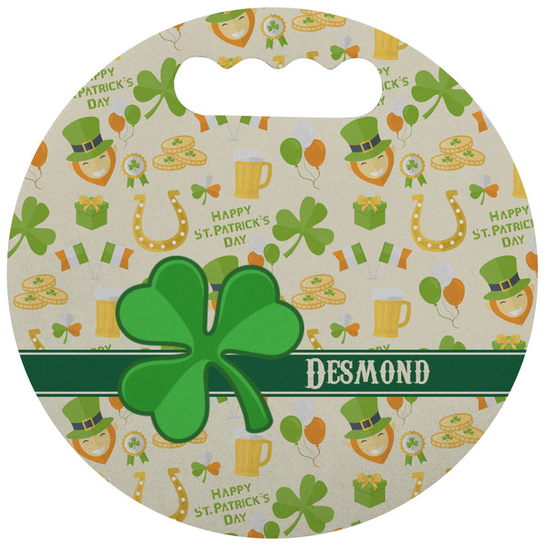 Custom St. Patrick's Day Stadium Cushion (Round) (Personalized)