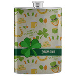 St. Patrick's Day Stainless Steel Flask (Personalized)